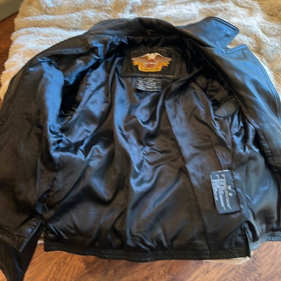 Harley Davidson motorcycle jacket & vest 2 piece - Picture 7 of 16